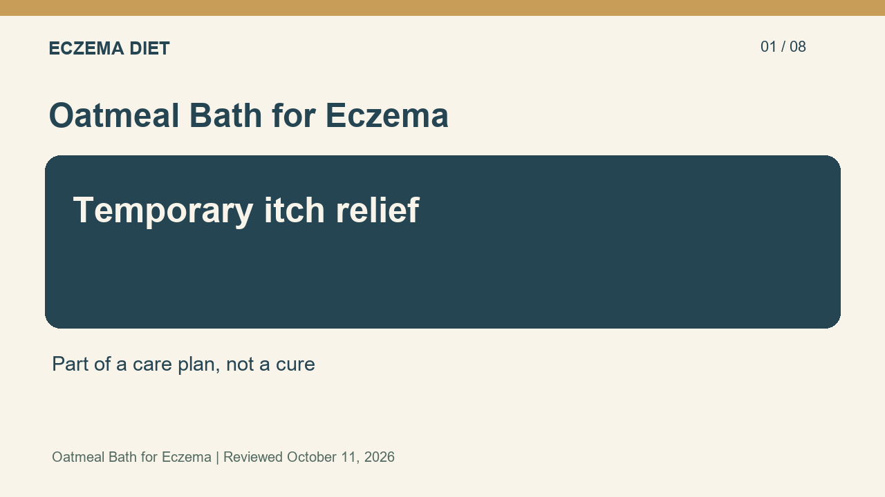 Temporary itch relief; Part of a care plan, not a cure